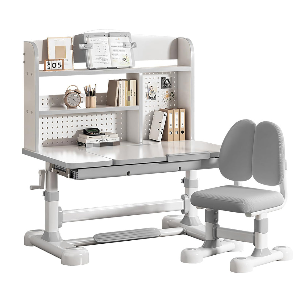 Kids Height-Adjustable Desk and Chair Set