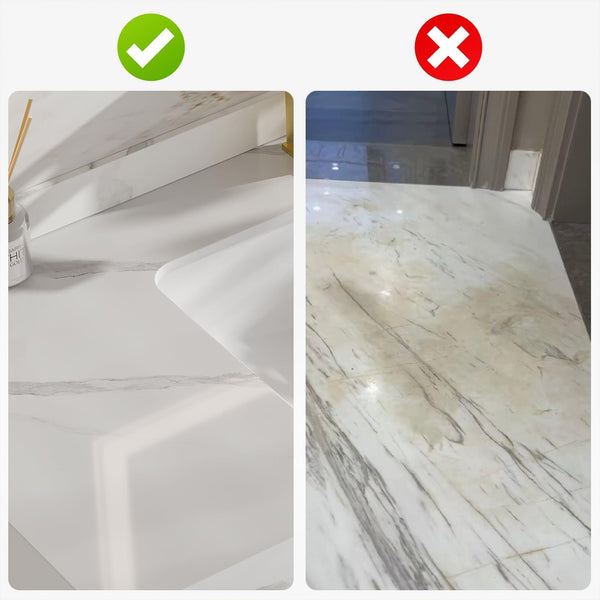 39.4" Floating Bathroom Vanity with Sink & Sintered Stone Countertop