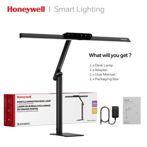 LED Desk Lamp with Dual-Head & Adjustable Arm