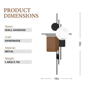 Large Metal Wall Art 3D Sculpture Handmade Wall Decor