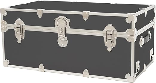 32-Inch Large Lockable Storage Trunk with Removable Wheels