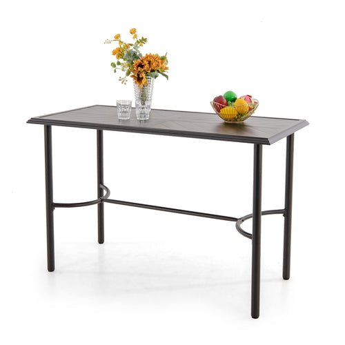 Outdoor Metal Patio Bar Table – Counter Height