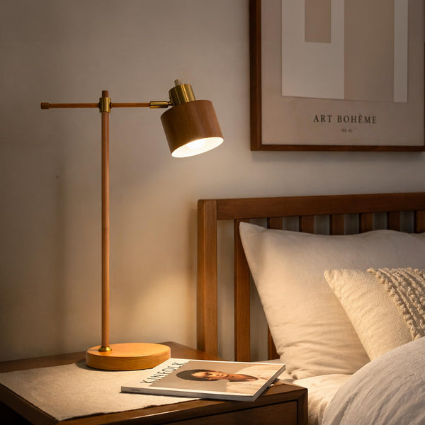 Mid-Century Adjustable Desk Lamp with LED Bulb