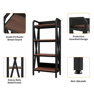 4-Tier Adjustable Baker's Rack with Metal Frame
