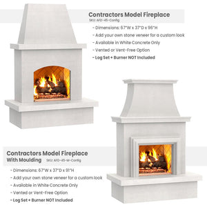 Contractor's Model Outdoor Gas Fireplace