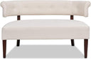 Upholstered Tufted Entryway Bench with Back Settee