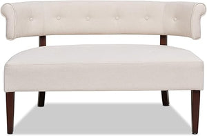 Upholstered Tufted Entryway Bench with Back Settee