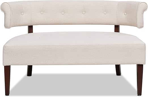 Upholstered Tufted Entryway Bench with Back Settee