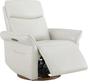 Power Recliner Swivel Glider Nursery Chair with Adjustable Headrest & Lumbar Support