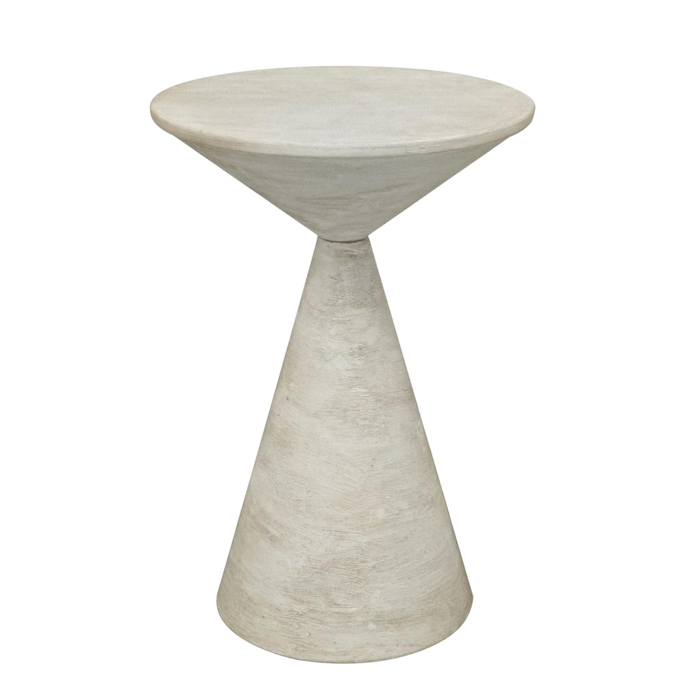 Round Metal Accent End Table