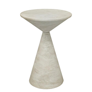 Round Metal Accent End Table