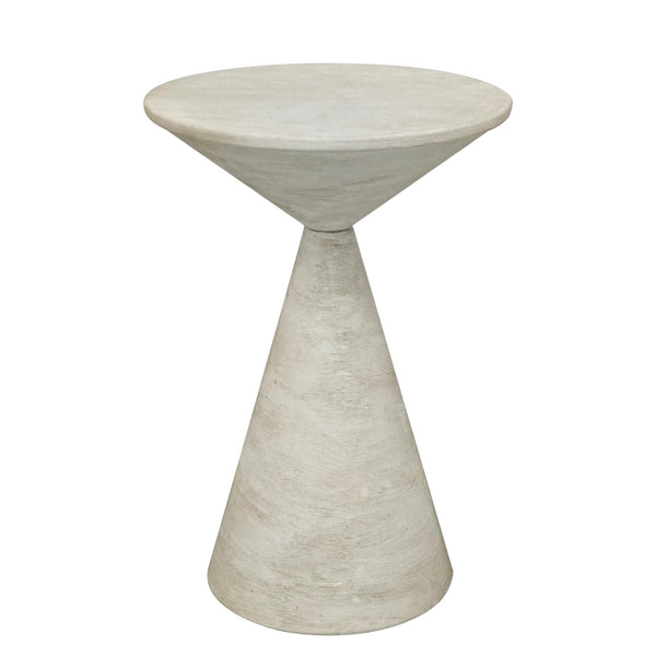 Round Metal Accent End Table