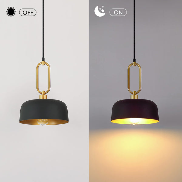 Industrial Black Pendant Light Fixture – 3 Pack