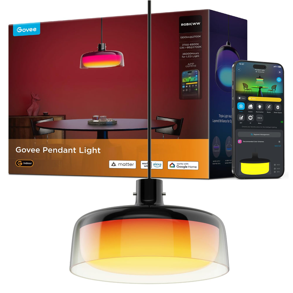 RGBIC Smart Pendant Light for Kitchen Island & Dining Room