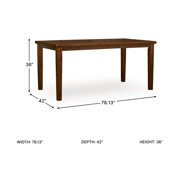 Counter Height Dining Extension Table, Dark Brown