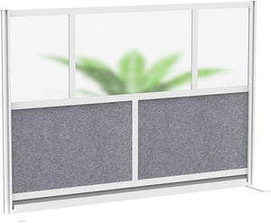 Modular Wall Room Divider System with Acoustic PET Panels