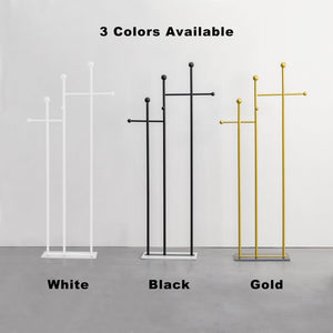 Freestanding Coat Rack with Marble Base