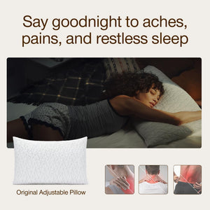 Adjustable Memory Foam Bed Pillow – Queen & King