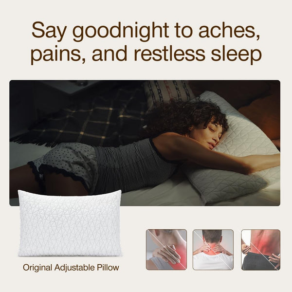 Adjustable Memory Foam Bed Pillow – Queen & King