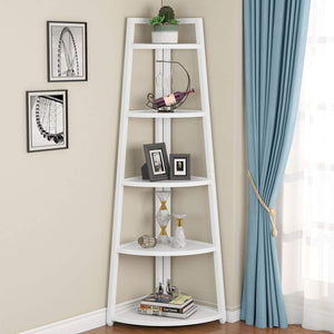 5-Tier Corner Shelf, 70" Tall
