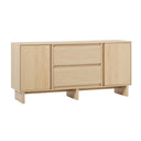 63-Inch Scandinavian Sideboard with 2 Doors & 2 Drawers