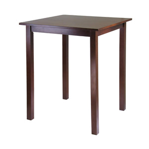 Square Solid Wood Pub Dining Table – Antique Walnut