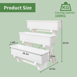 3-Tier Vertical Garden Planter with Tray