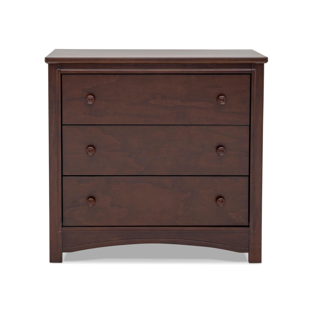 3-Drawer Dresser with Changing Top and Interlocking Drawers