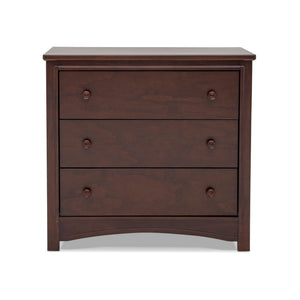 3-Drawer Dresser with Changing Top and Interlocking Drawers