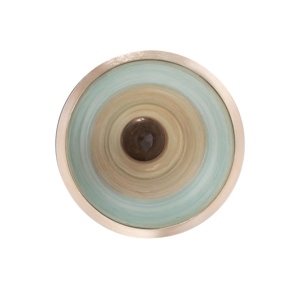Flared Glass Vase — Brown Ombre, 23.75" Tall