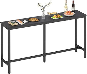 Industrial Bar Height Pub Table with Metal Frame