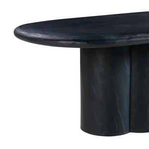 Faux Plaster Oval Dining Table