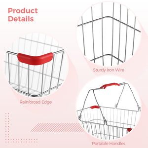 Metal Shopping Baskets with Dual Handles