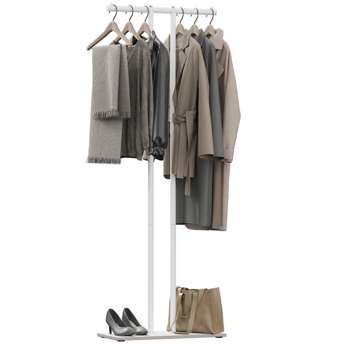 Metal Coat Rack Freestanding with Rock Base