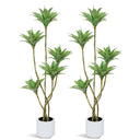 5.1 Ft Artificial Water Lily Tree with 5 Heads, Indoor Outdoor Fake Plant — 2 Pack