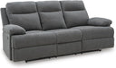 Dual Reclining Sofa with Drop-Down Table & USB Charging