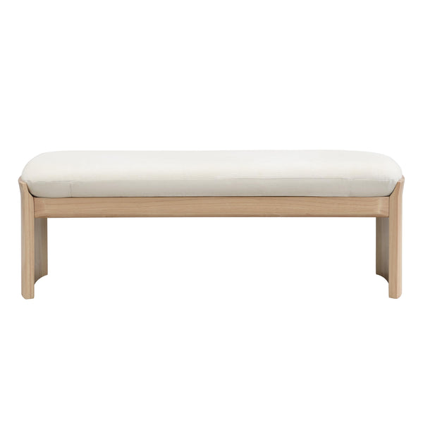 Fabric Upholstered Ottoman Bench
