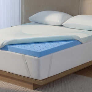 3-Inch Cooling Mattress Topper with Breathable Foam & Washable Cover
