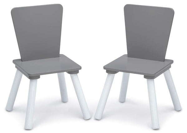 Kids 4-Piece Playroom Set – Table, Chairs & Toy Organizer
