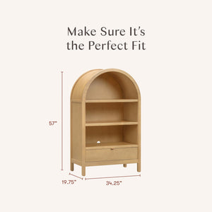 3-Shelf Kids Bookcase with Drawer – Adjustable Wood Bookshelf