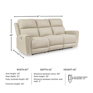 Dahlmoore Power Reclining Sofa with USB Ports