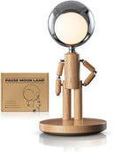 Cordless Rechargeable Wooden Table Lamp with Touch Control & Dimming