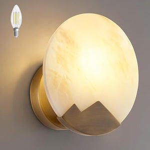 Natural Marble Wall Sconces – Hardwired Modern Wall Light