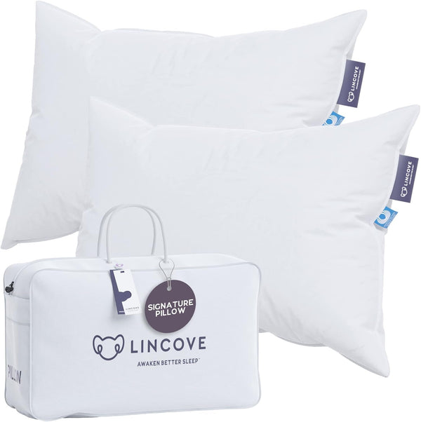Canadian White Down Luxury Sleeping Pillow – 800 Fill Power, 500TC Cotton Shell