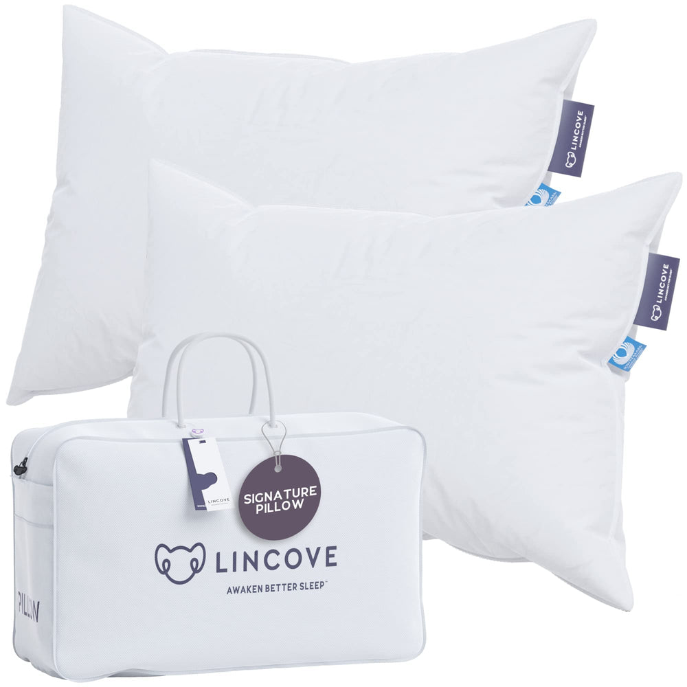 Canadian White Down Luxury Sleeping Pillow – 800 Fill Power, 500TC Cotton Shell