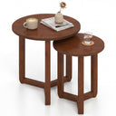 Round Nesting Coffee Table Set of 2, 22.5"