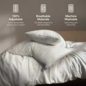 Adjustable Memory Foam Bed Pillow – Queen & King