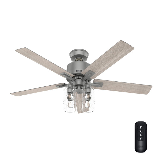 52-Inch Smart Ceiling Fan with LED Light & Remote
