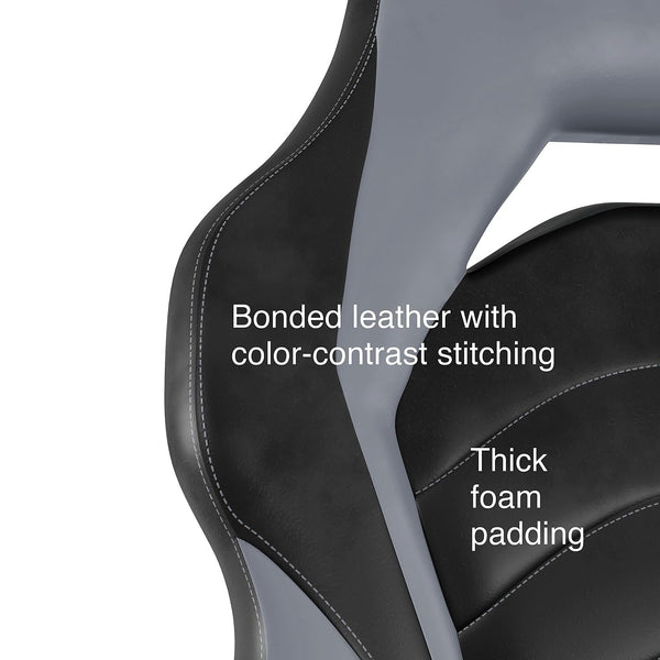 Ergonomic Gaming Chair – Adjustable Height, Swivel, Bonded Leather