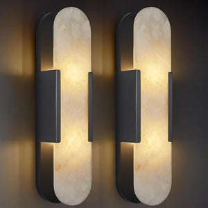 Alabaster Modern Wall Sconce – Large Linear LED Wall Light